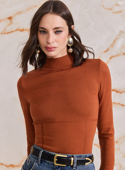 Blusa Terracota ou Laranja Safari Skazi
