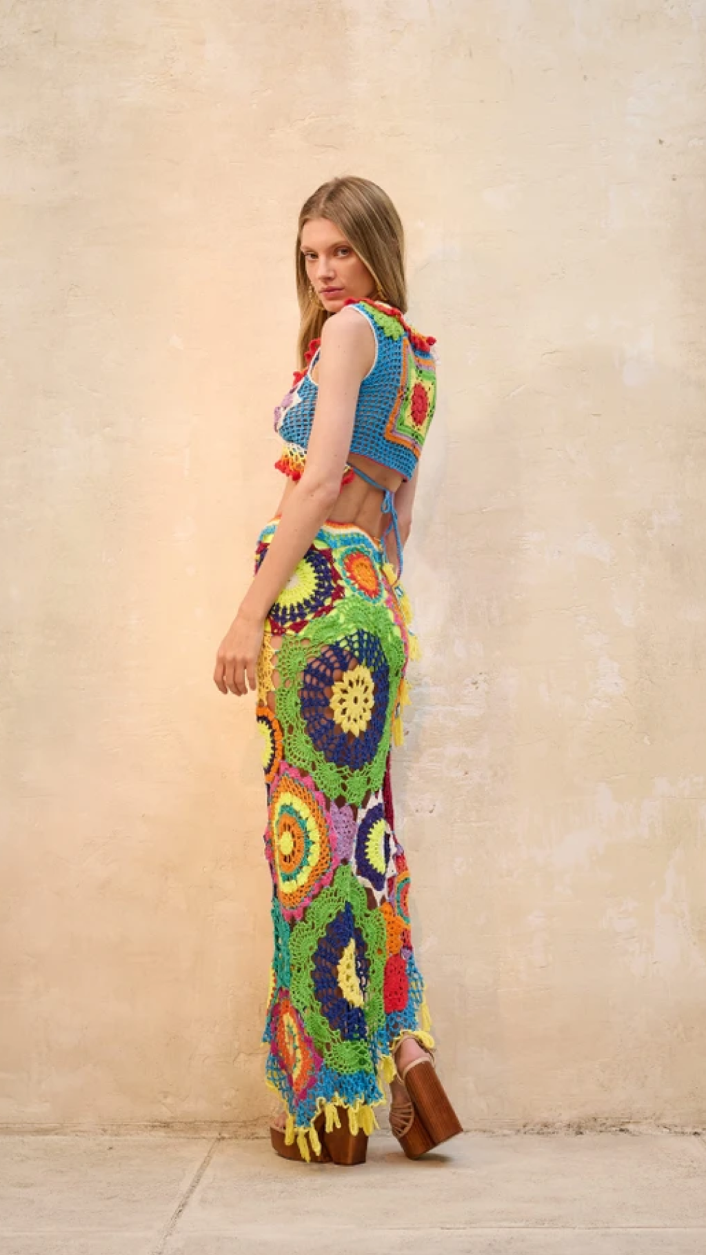 Conjunto Colorido Crochê Nammos