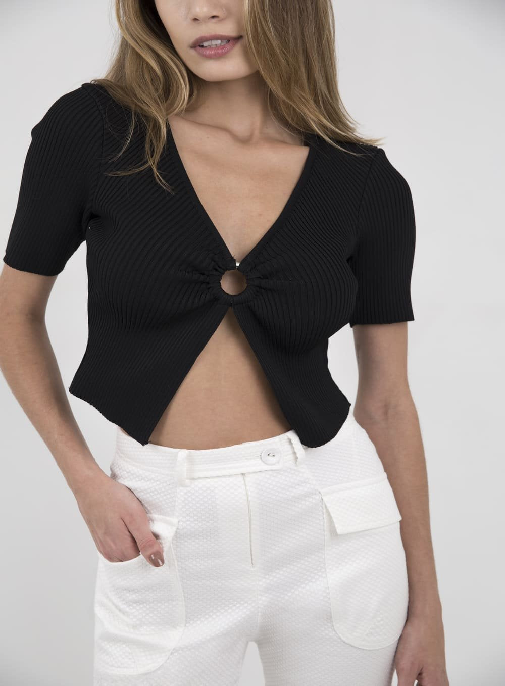 Blusa Tricot Paisley Preto Skazi -SALE