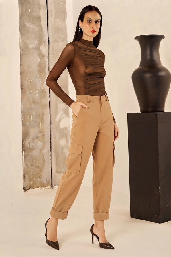 Calça Nude Cargo Fleche D’Or