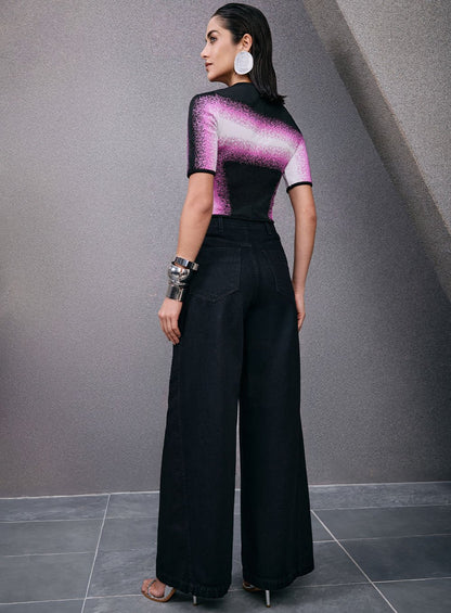Blusa Tricot Pixel Estampado Tufi Duek -SALE