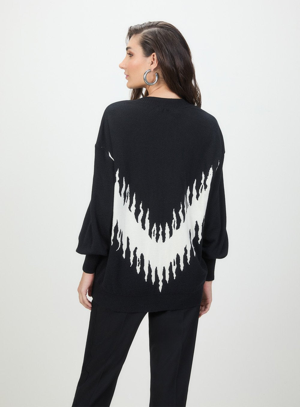 Blusa Tricot Zebra Preto Tufi Duek -SALE