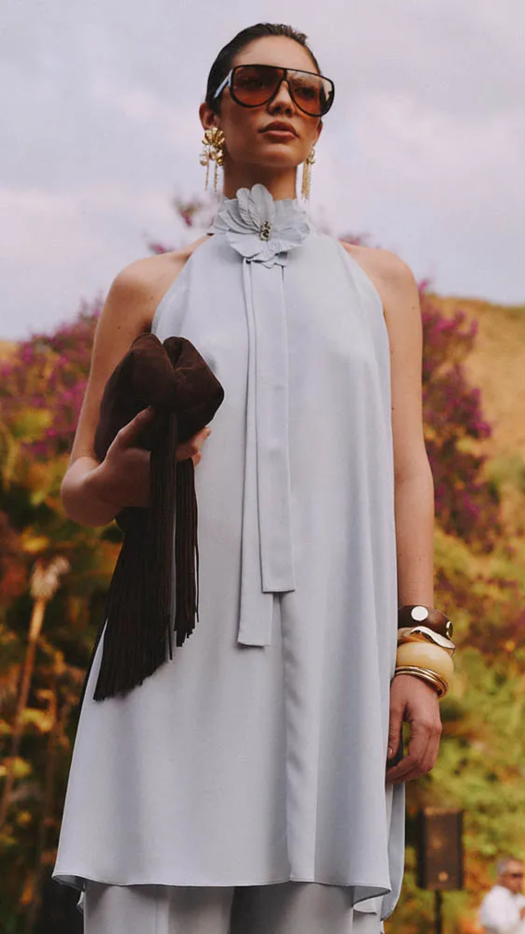 Conjunto Nude de Túnica e Calça – Isa Paes