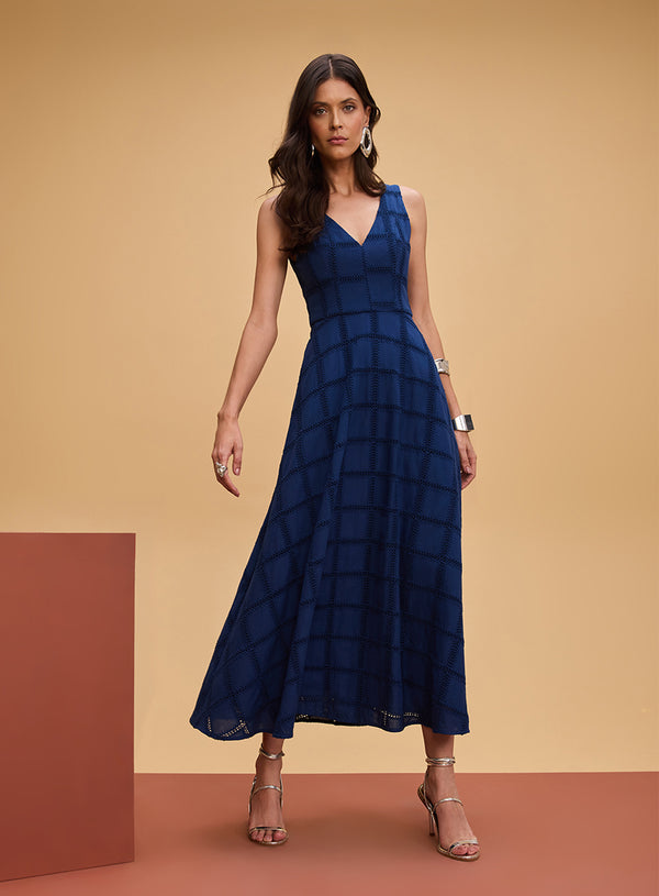 Vestido Azul Laise Skazi