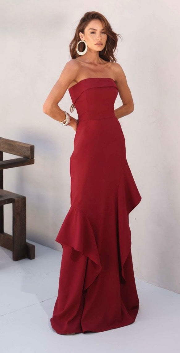 Vestido Tomara que Caia Babados Amicci