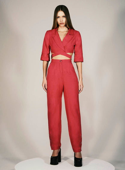 Calça Rosa Pink Reta Skazi