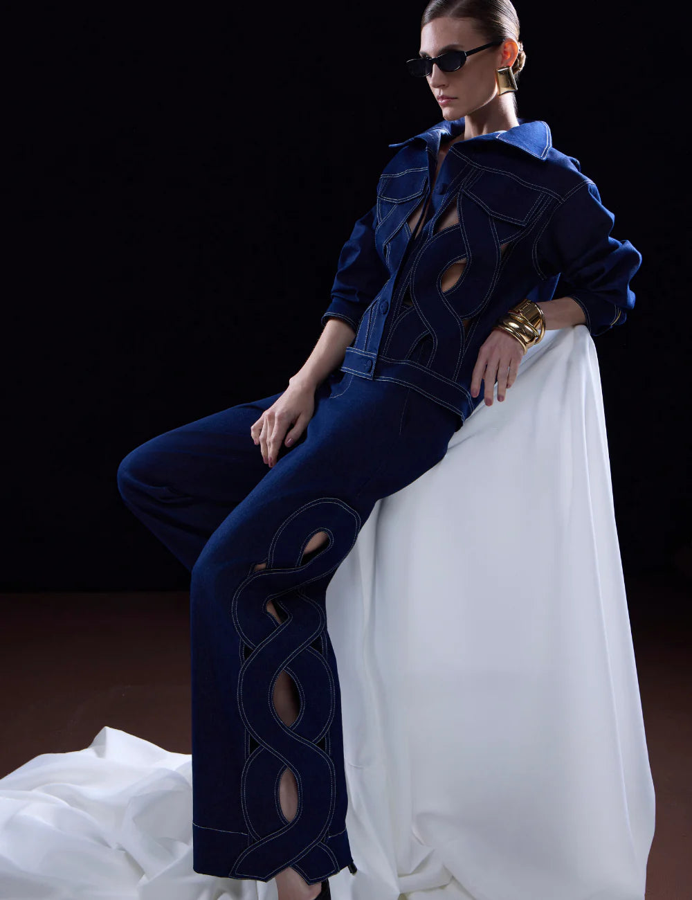 Jaqueta Jeans Strass
