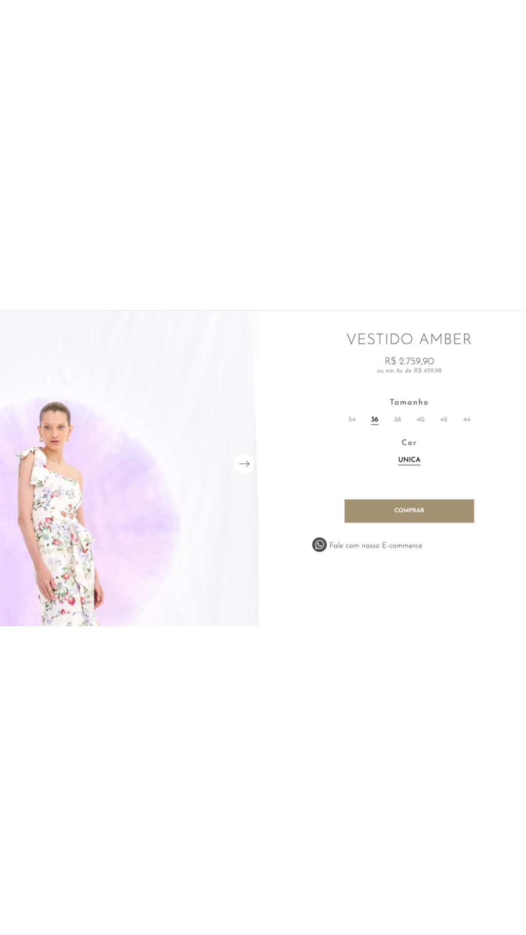 Vestido Branco Floral Ombro Único Nammos