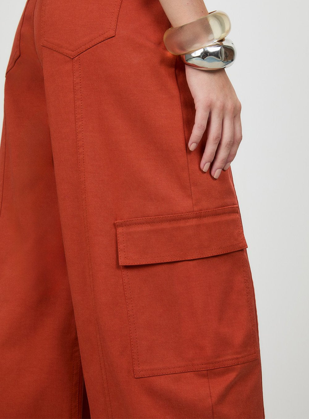 Calça Cargo Wash Vermelho Tufi Duek -SALE
