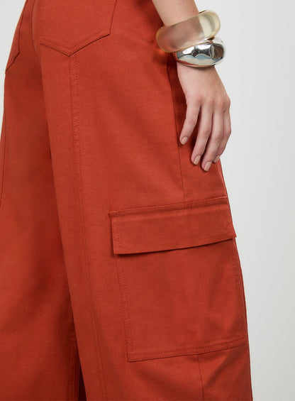 Calça Cargo Wash Vermelho Tufi Duek -SALE