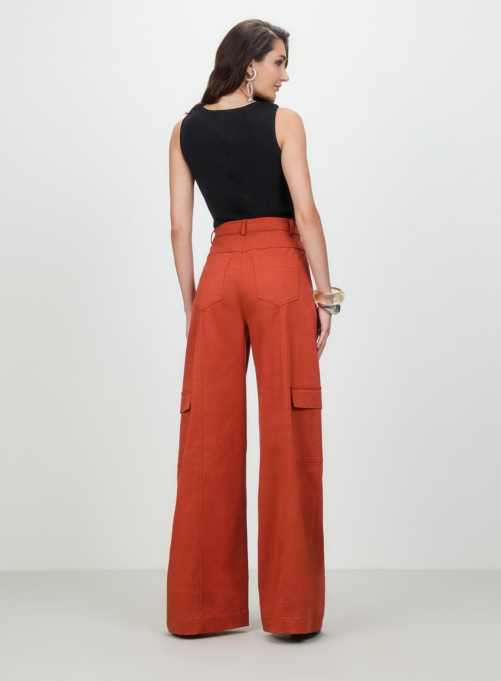 Calça Cargo Wash Vermelho Tufi Duek -SALE
