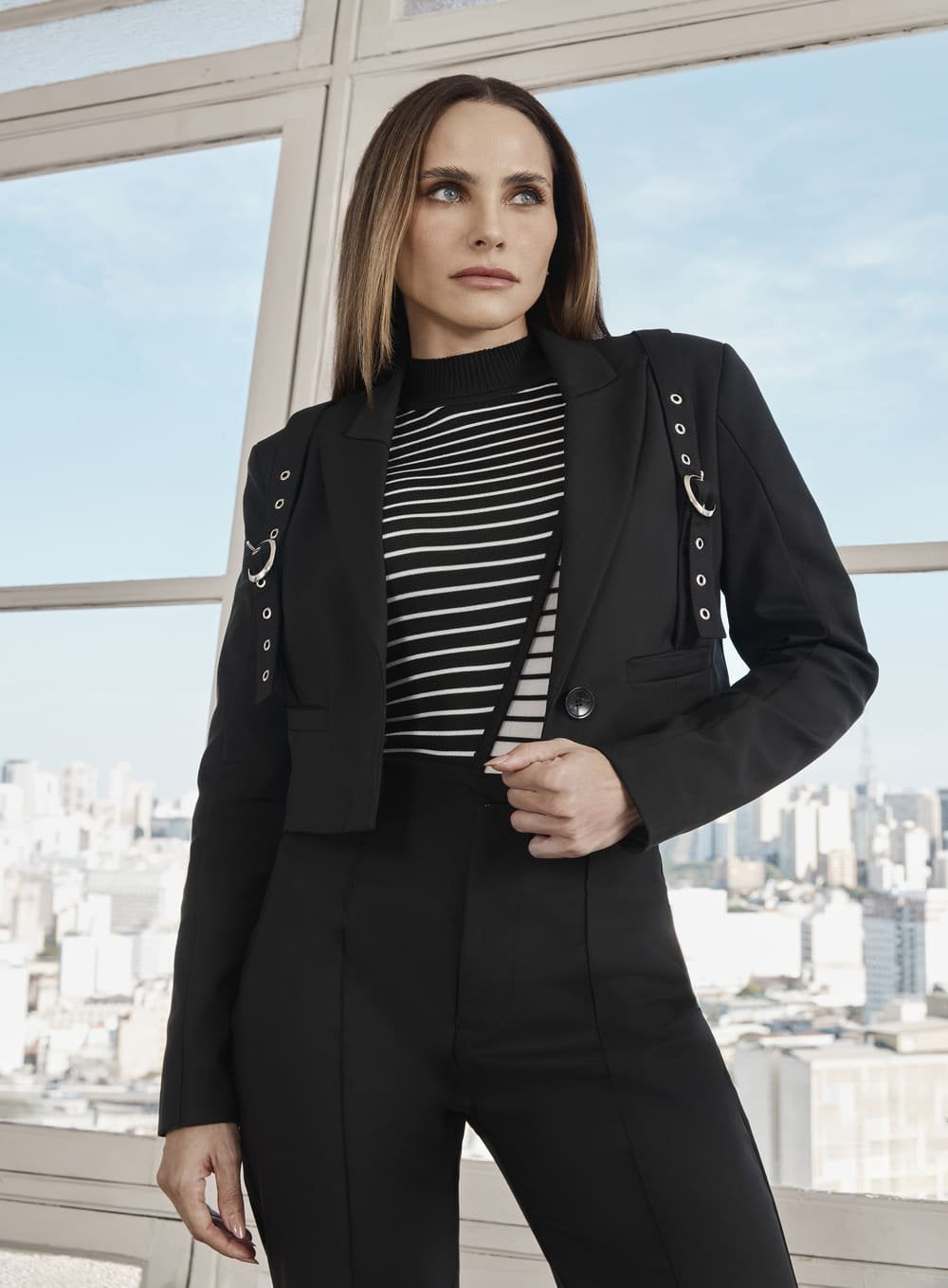 Blazer Fivelas Preto Tufi Duek -SALE