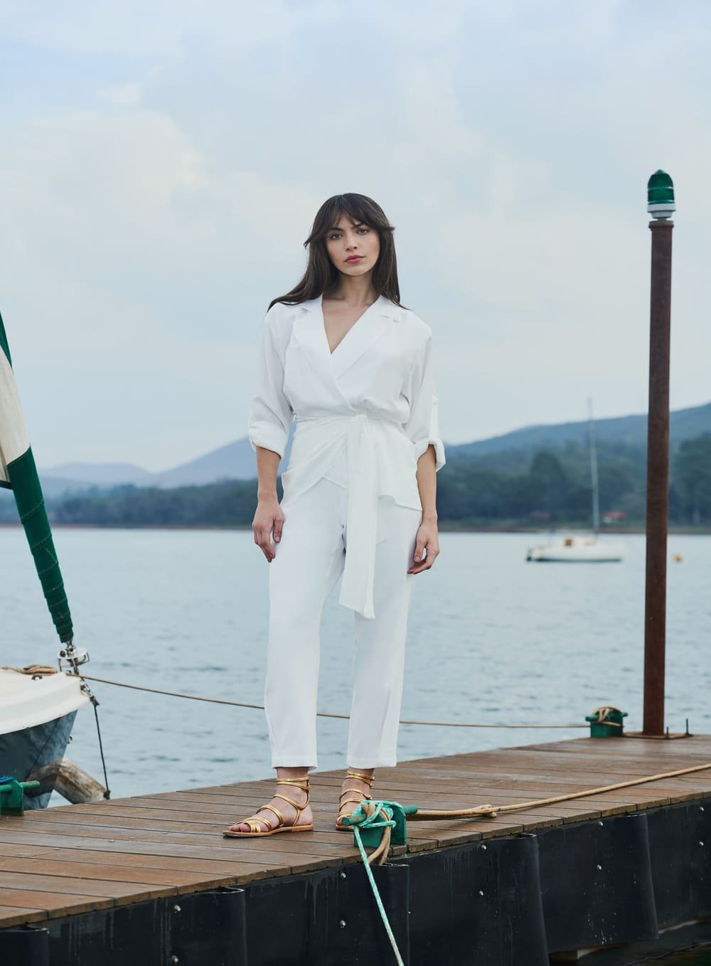 Calça com Ajuste Off White Tufi Duek -SALE