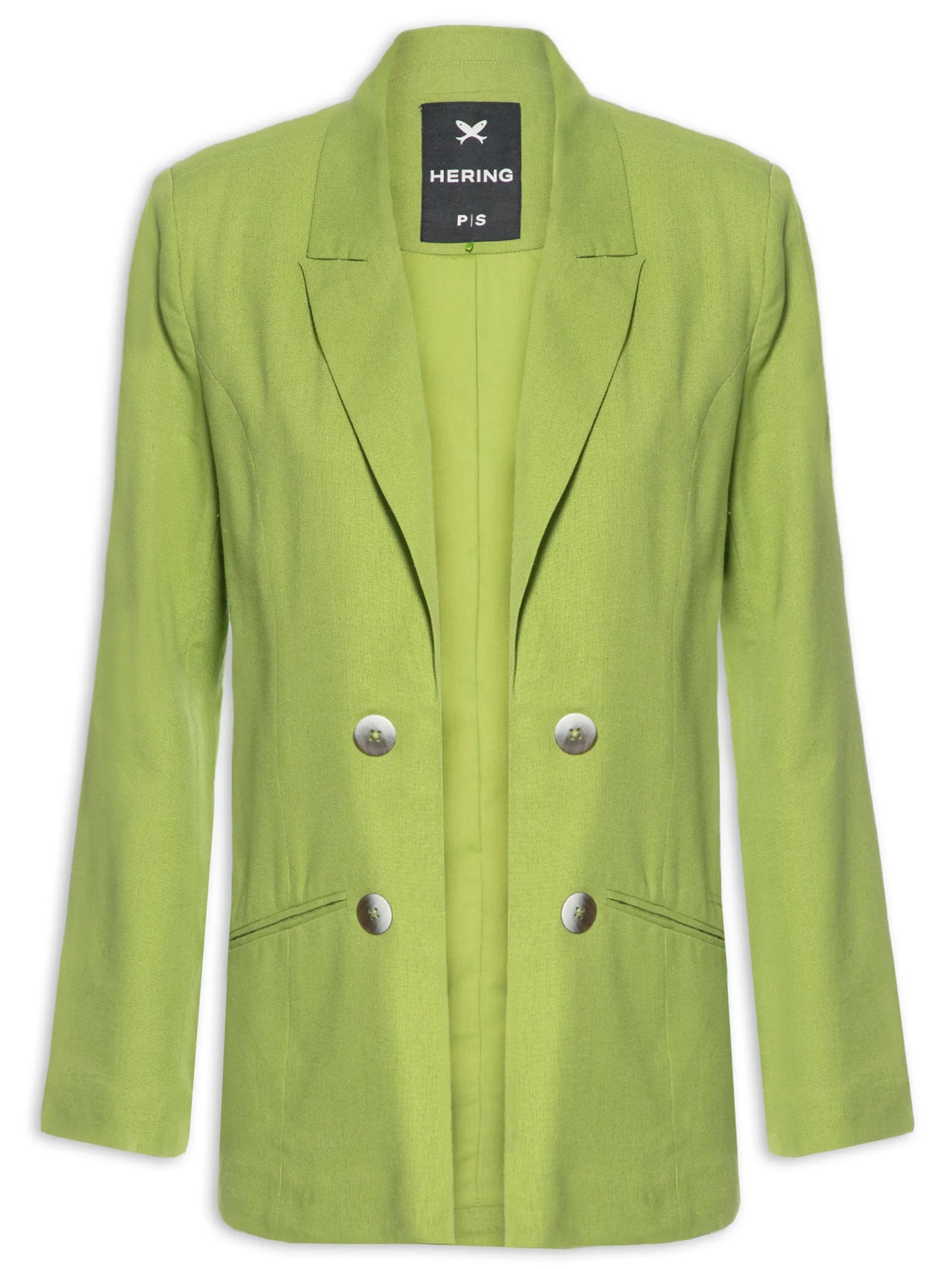 Blazer Verde Pistache Reto em Linho Hering