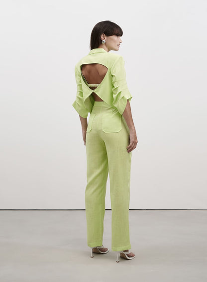 Conjunto Verde Lima Blazer e Calça Tufi Duek