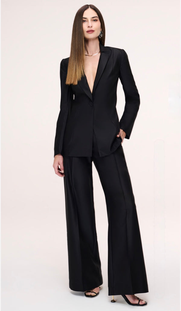 Blazer Vinho ou Preto em Tafetá Manie