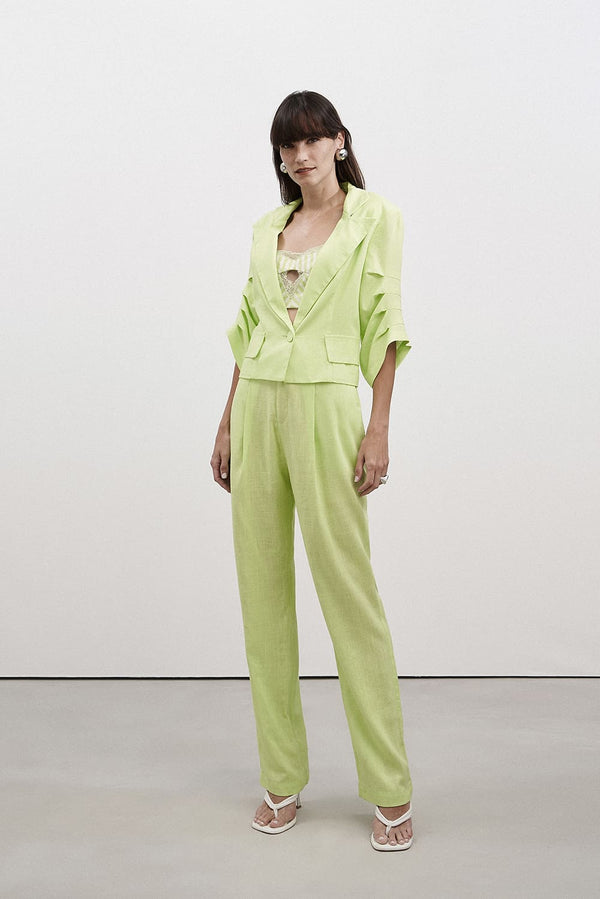 Conjunto Verde Lima Blazer e Calça Tufi Duek