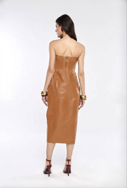 Vestido em Couro Legítimo