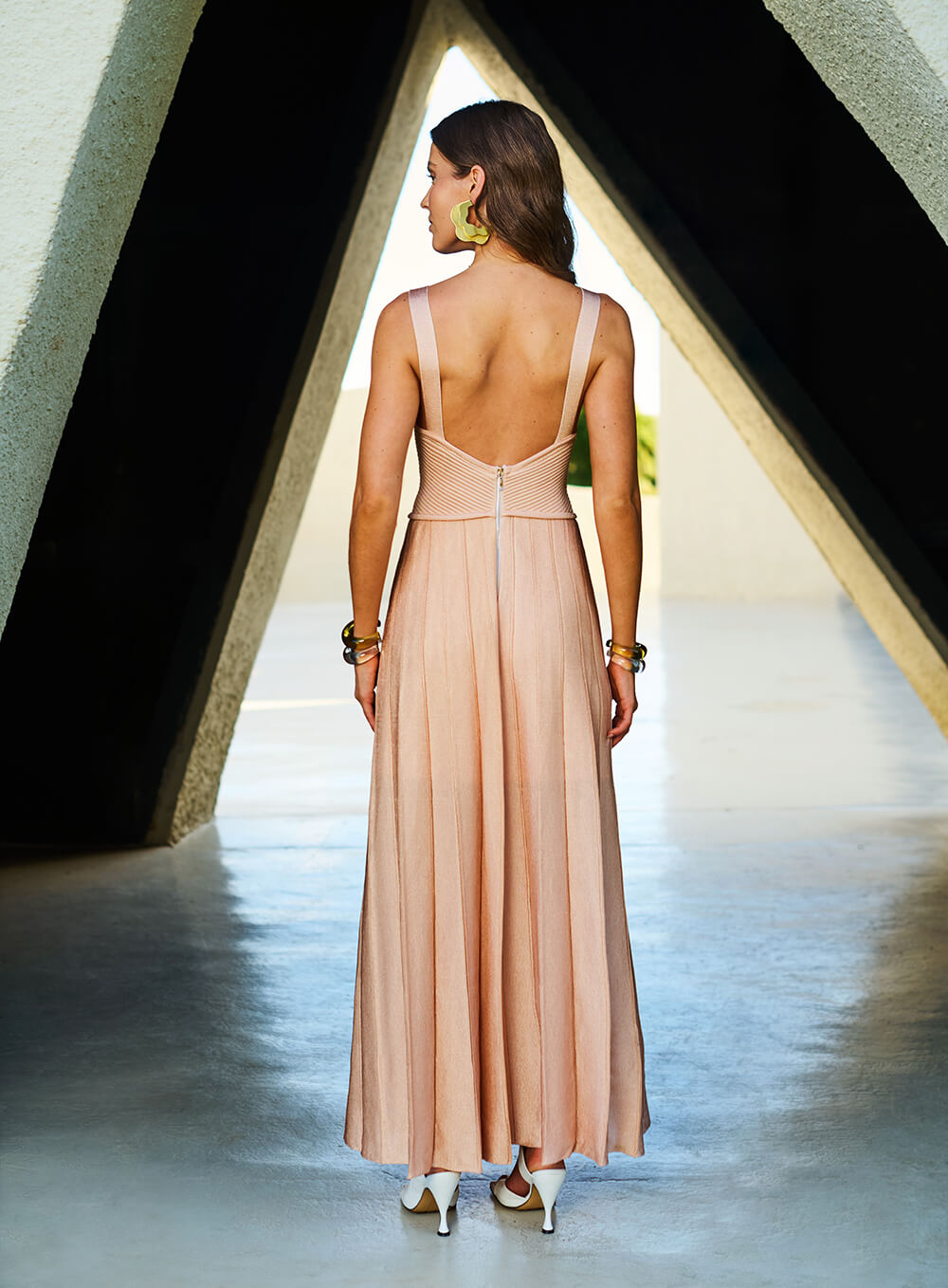 Vestido Nude Tricot Tufi Duek