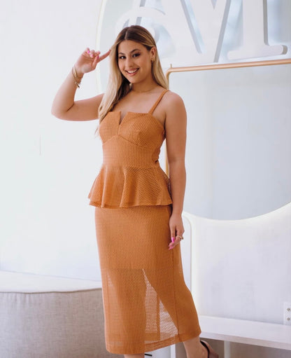 Conjunto Nude em Tricot Detraje