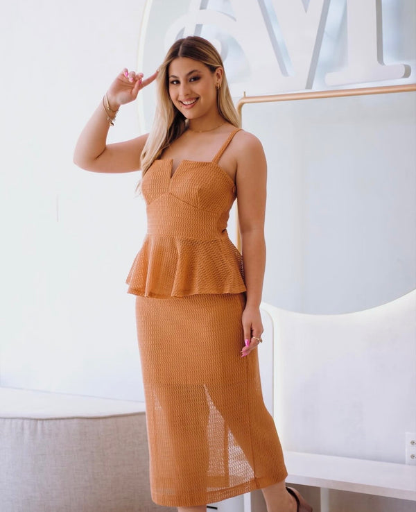 Conjunto Nude em Tricot Detraje