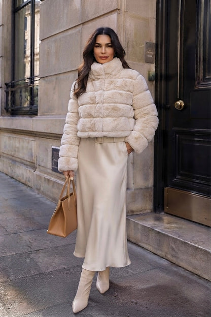 Casaco Puffer em Pelo