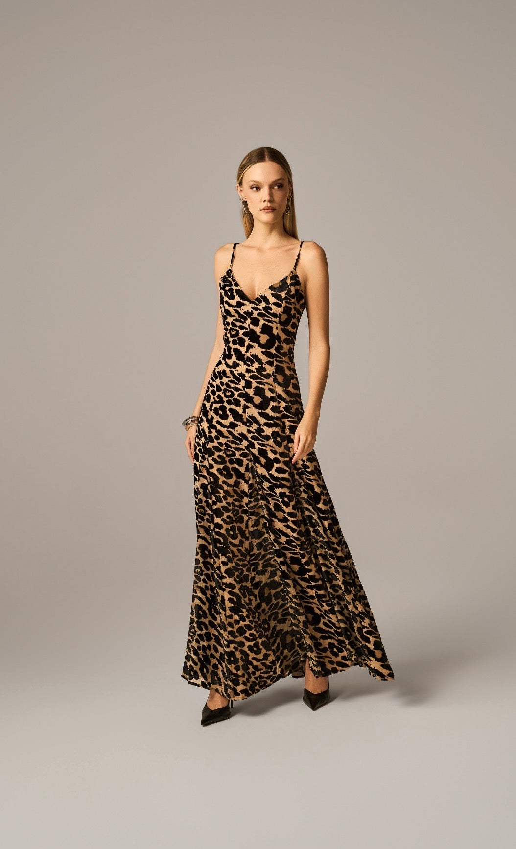 Vestido Animal Print Onça Mônica Regina Salomão