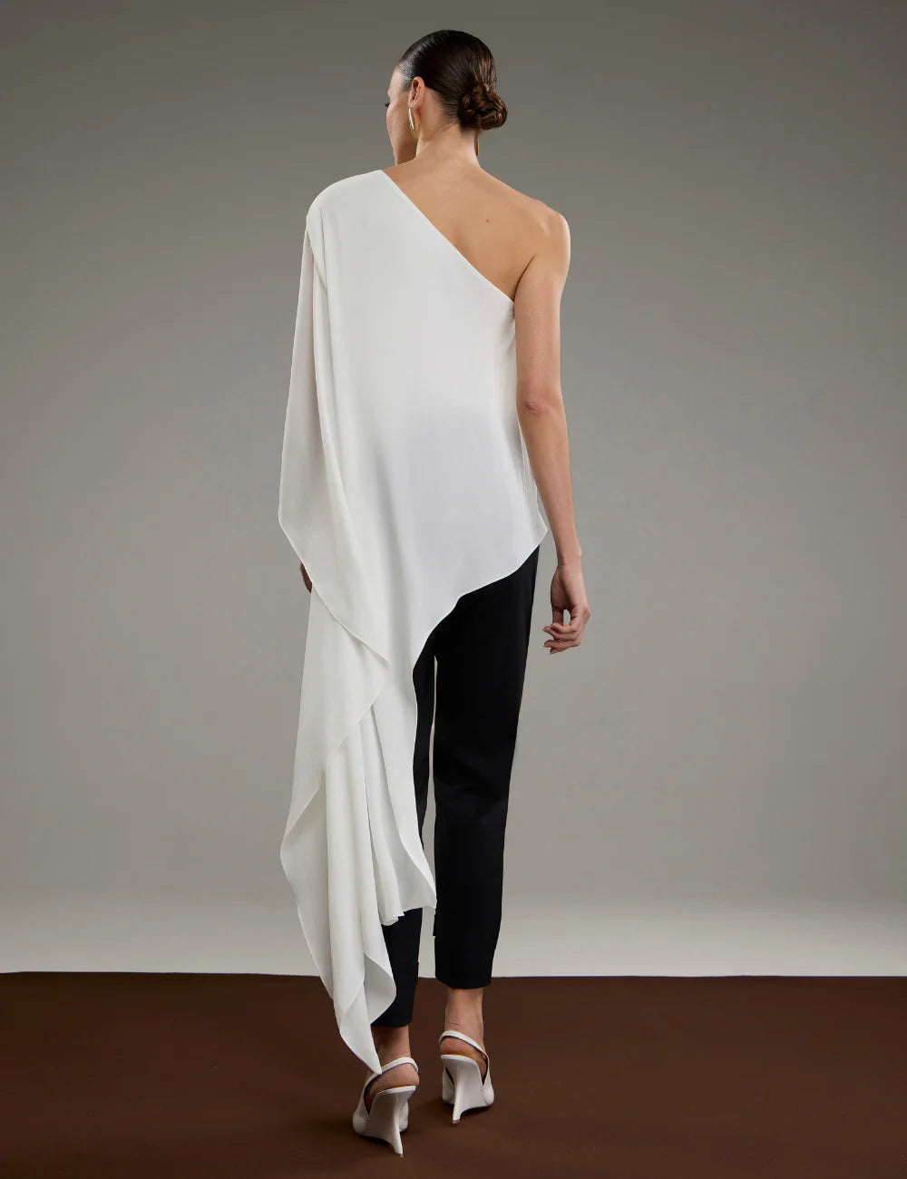 Conjunto Blusa Alongada Assimétrica Strass