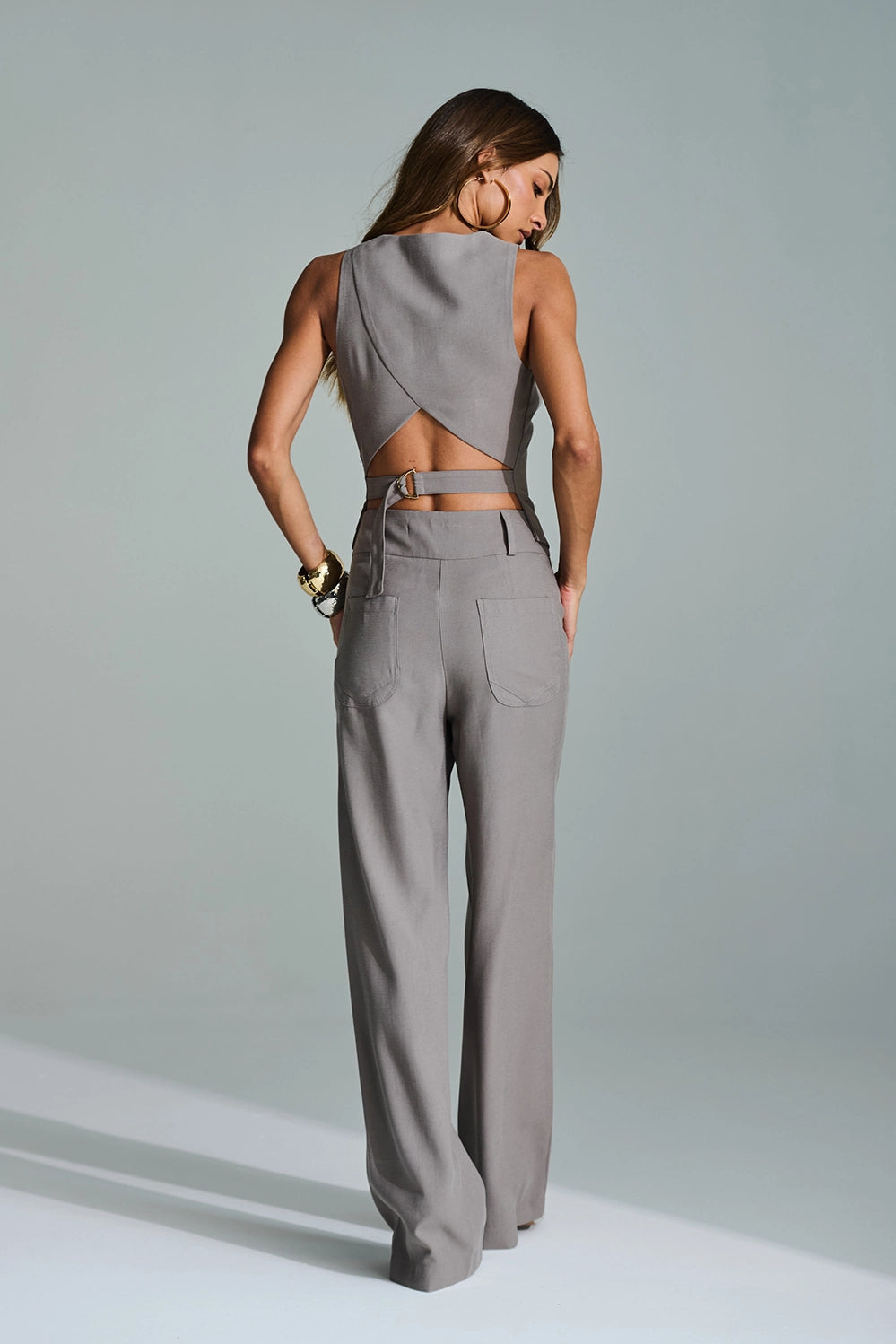 Conjunto Calça e Colete Maria Apoá