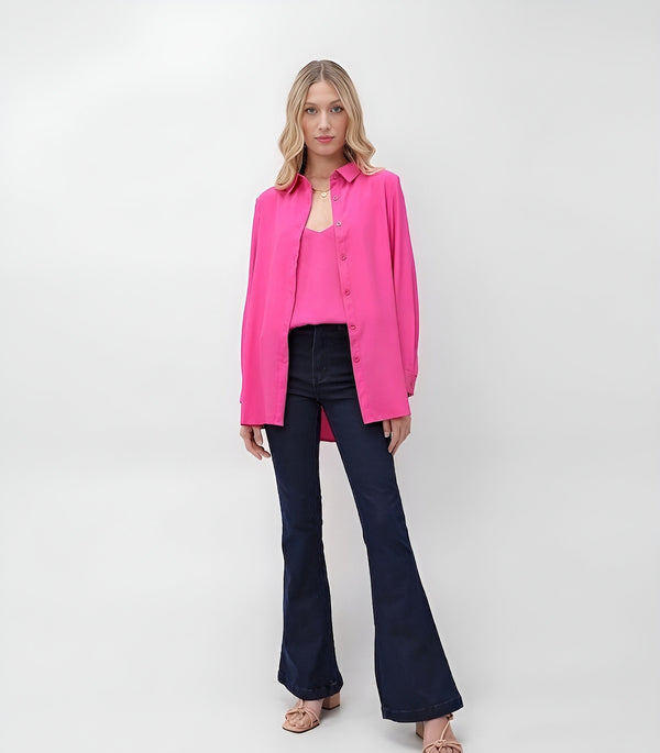 Camisa Rosa Algodão BlueSteel