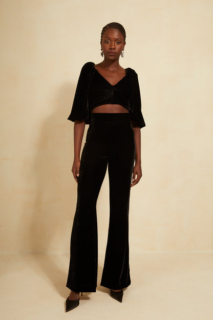 Conjunto Preto em Veludo L’Cecci