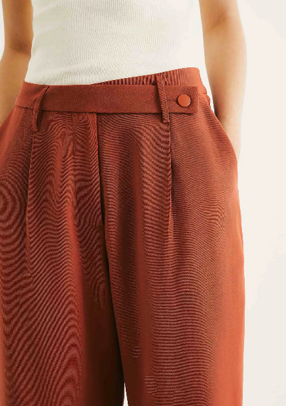 Calça Terracota Pantalona Hering