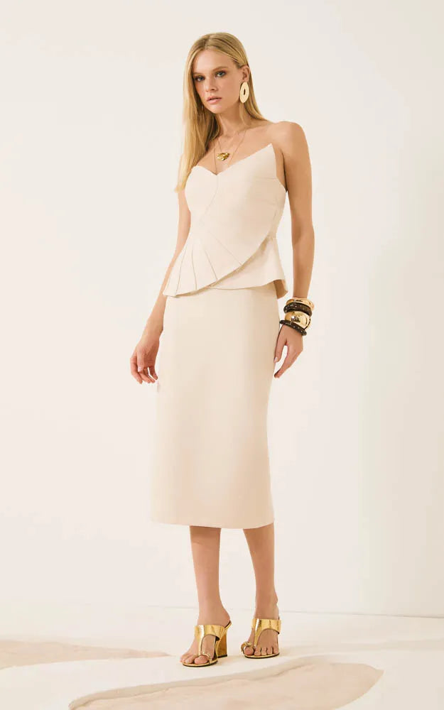 Conjunto Nude ou Preto com Pregas - Isa Paes