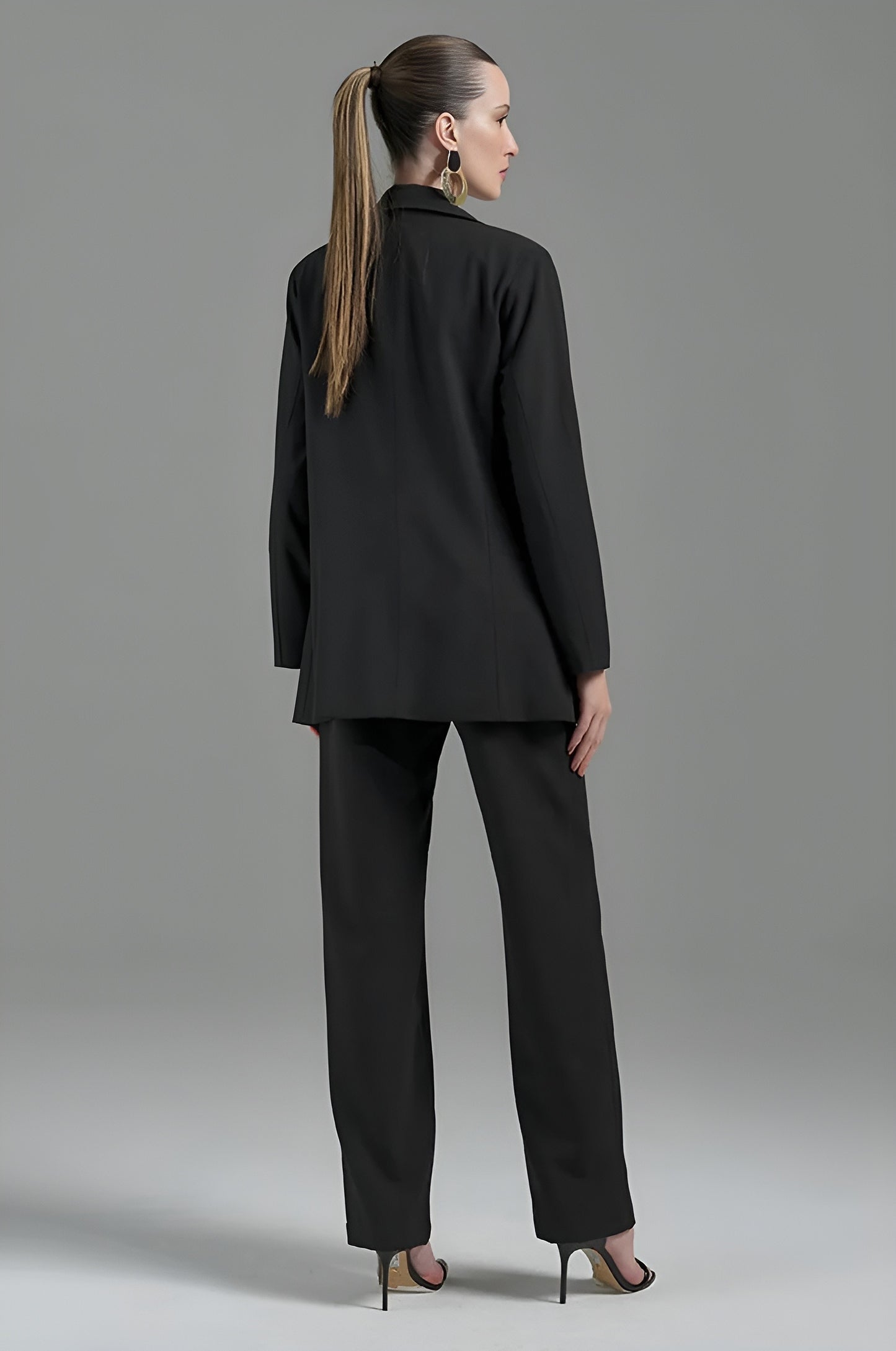 Blazer Preto ou Azul Alfaiataria Botões Fleche D'or