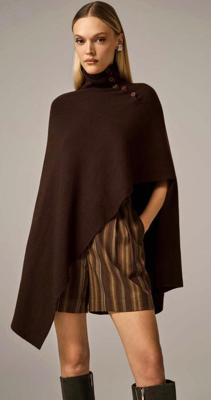 Poncho em Tricot Regina Salomão