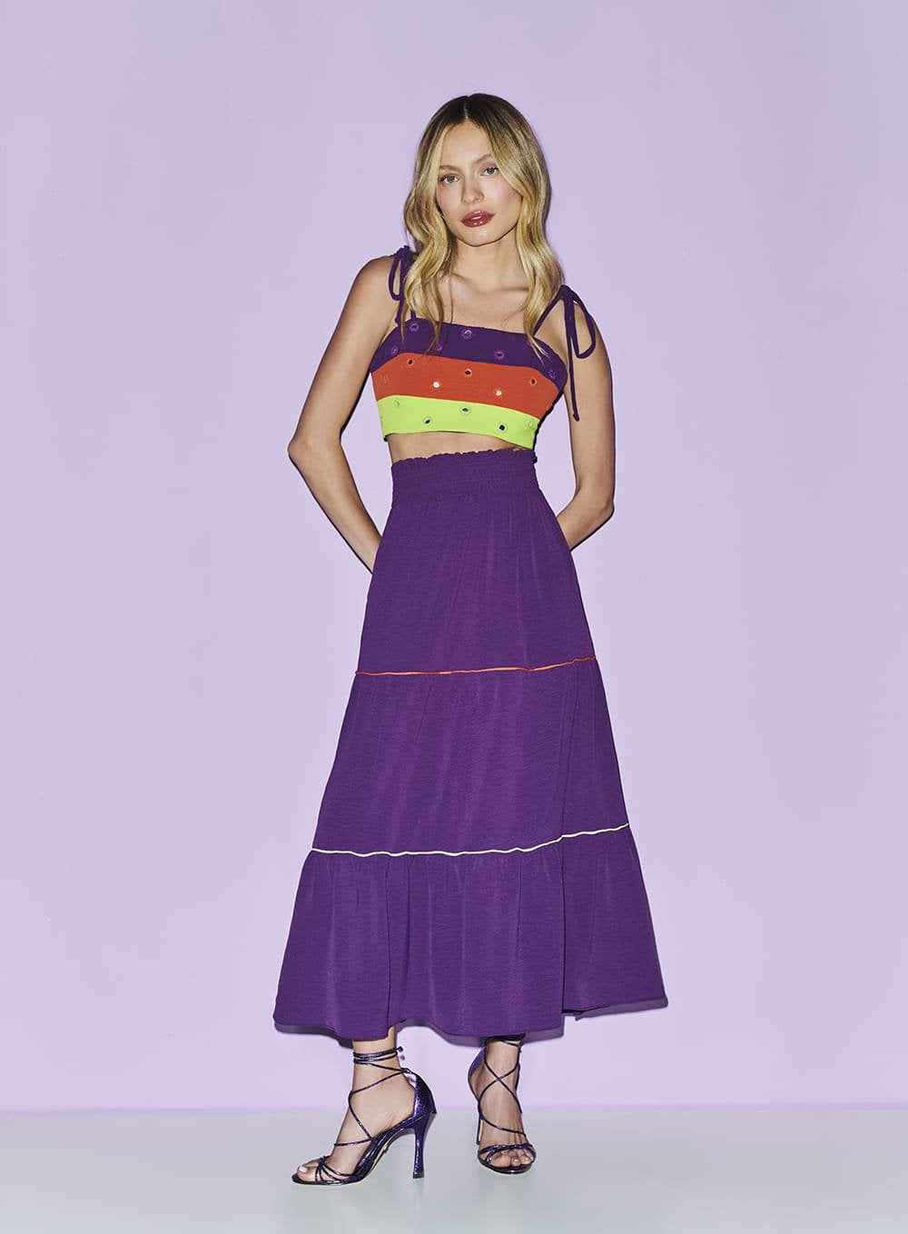 Conjunto Saia com Top Único Skazi -SALE
