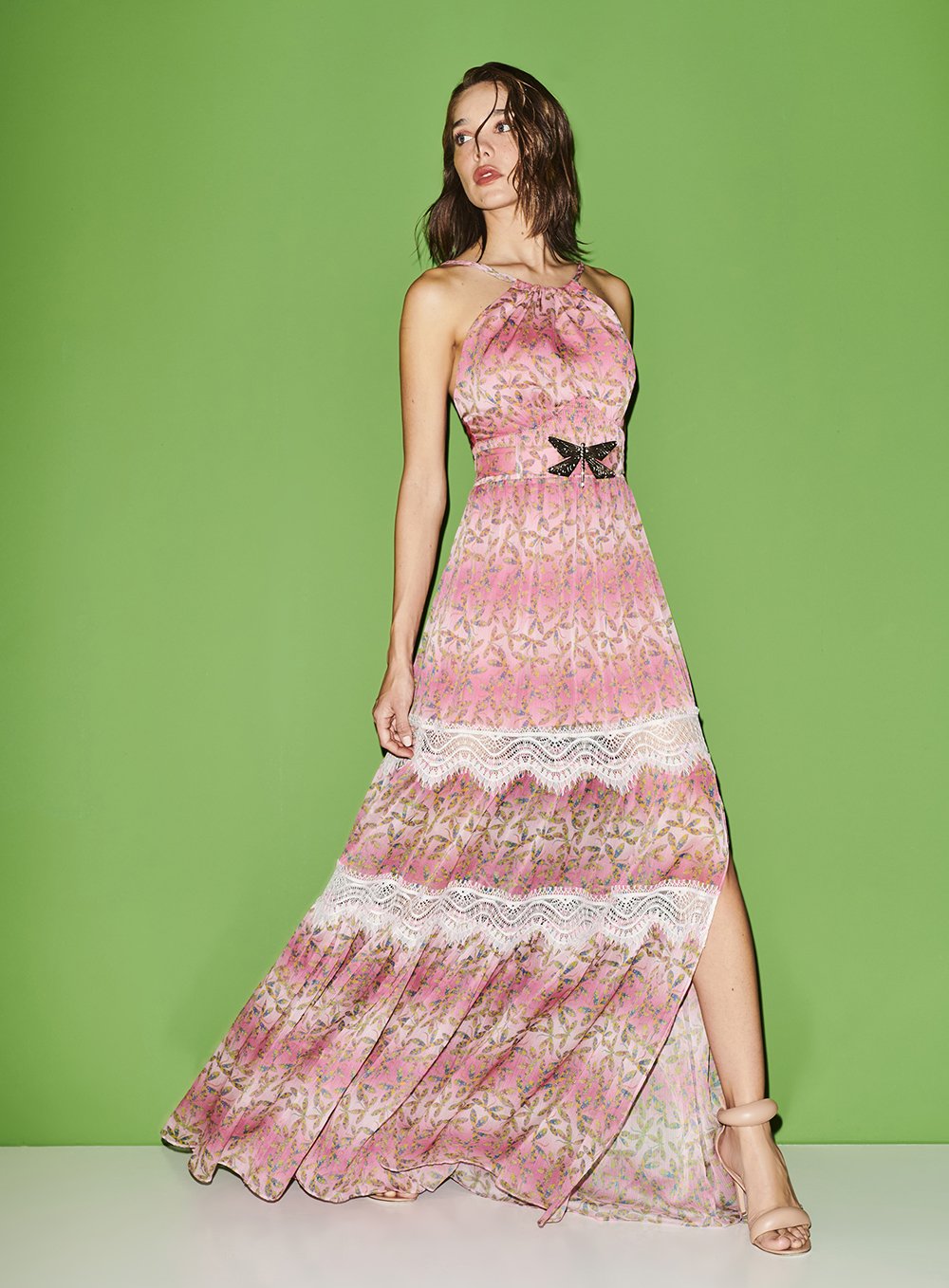 Vestido Estampa Libelula Est Libelula Pr Estampado Skazi -SALE