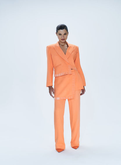 Calça com Sobressaia Laranja Tufi Duek -SALE