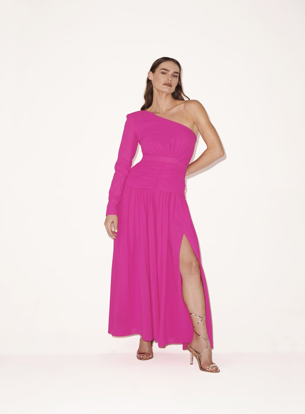 Vestido Longo Manga So Rosa Tufi Duek -SALE