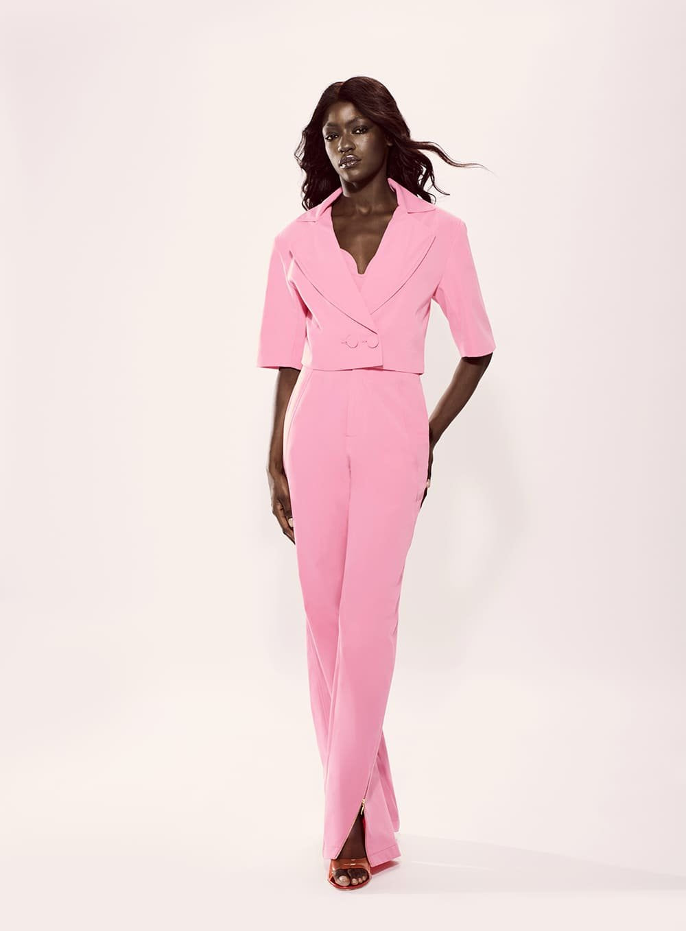 Calça Vazado Lateral Rosa Tufi Duek -SALE