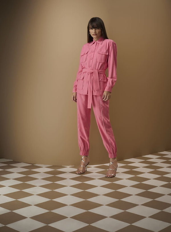 Jaqueta 4 Bolsos Rosa Tufi Duek -SALE