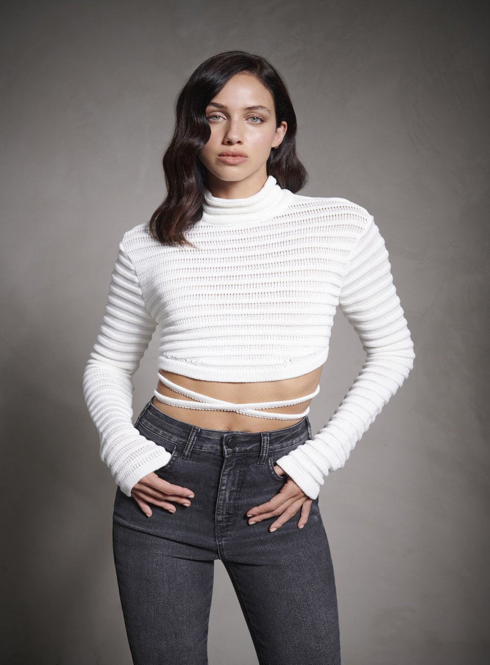 Cropped Tricot Amarração Tufi Duek -SALE