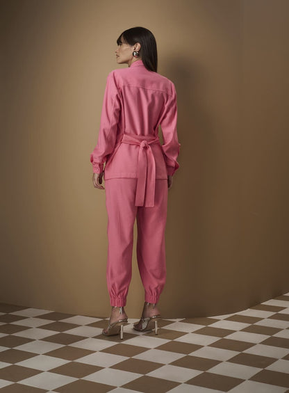 Calça Jogging Rosa Tufi Duek -SALE
