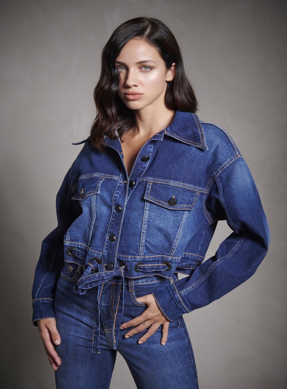 Jaqueta Clochard Jeans Azul Jeans Tufi Duek -SALE