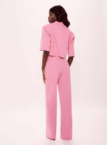 Calça Vazado Lateral Rosa Tufi Duek -SALE