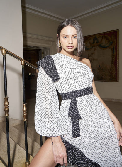 Vestido Ombro Só Babados Skazi -SALE