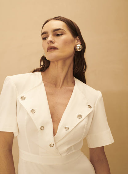Vestido Mini Ilhos Tufi Duek -SALE