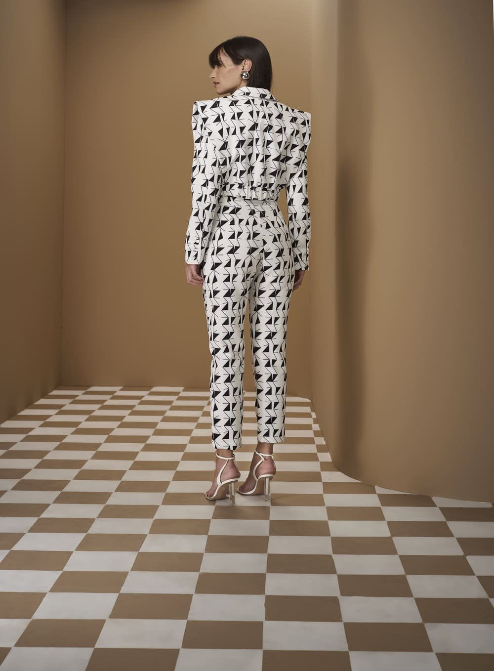 Calça Estampa Geometrica Estampa Geometr Estampado Tufi Duek -SALE