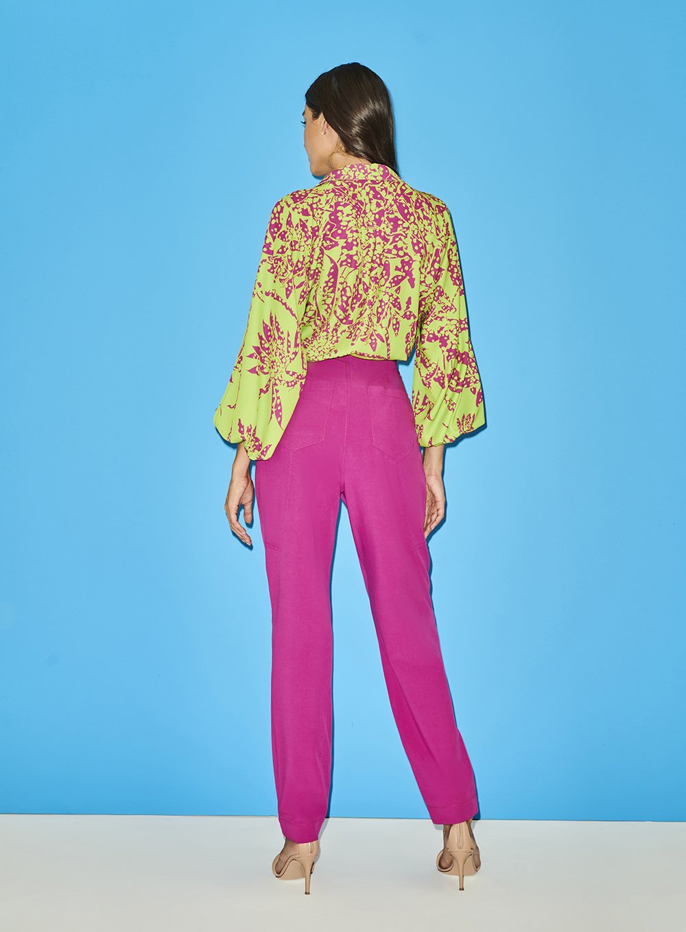 Calça Cenoura Recortes Pink Skazi -SALE