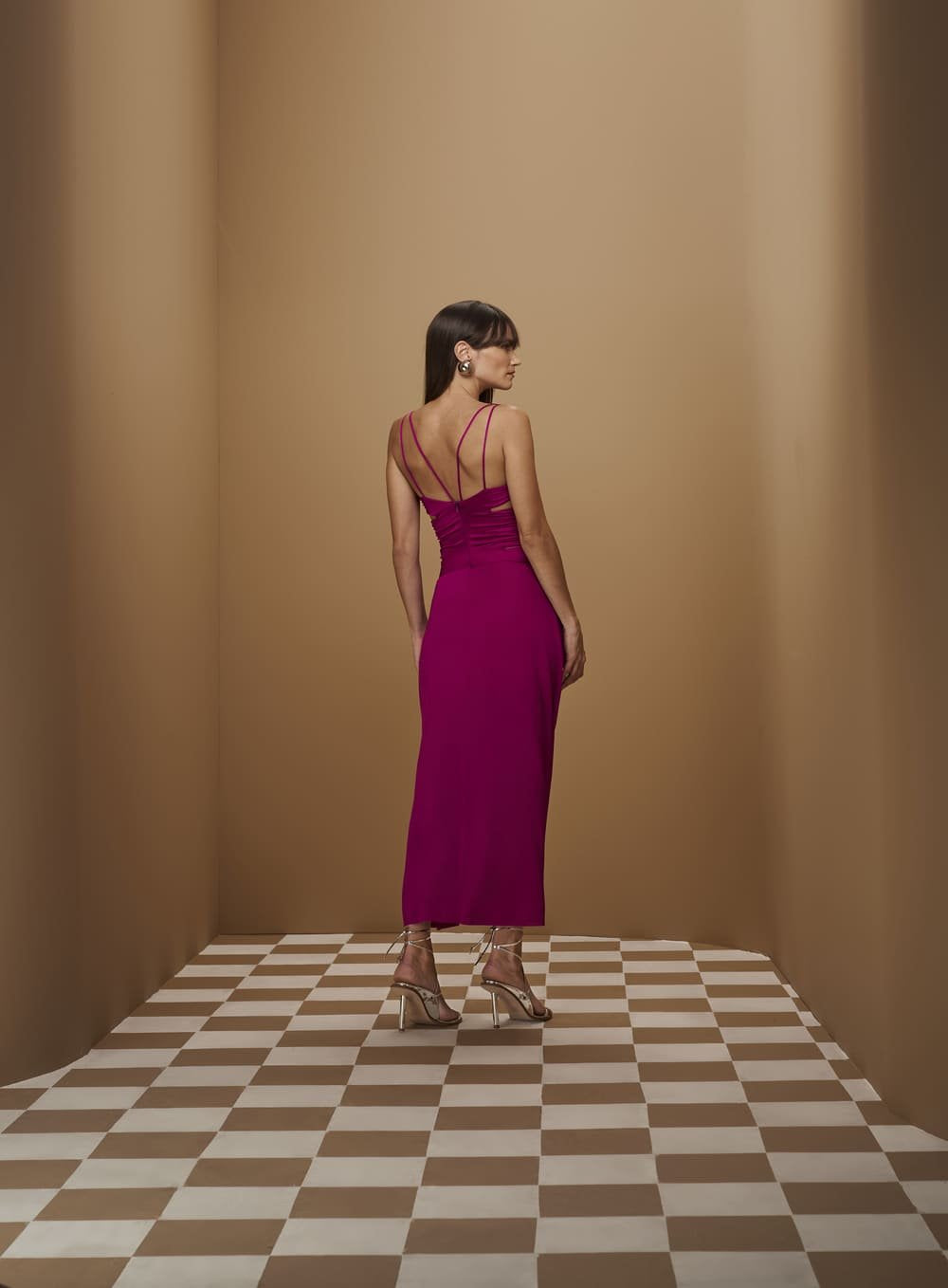 Vestido Jersey Vazado Lateral Roxo Tufi Duek -SALE